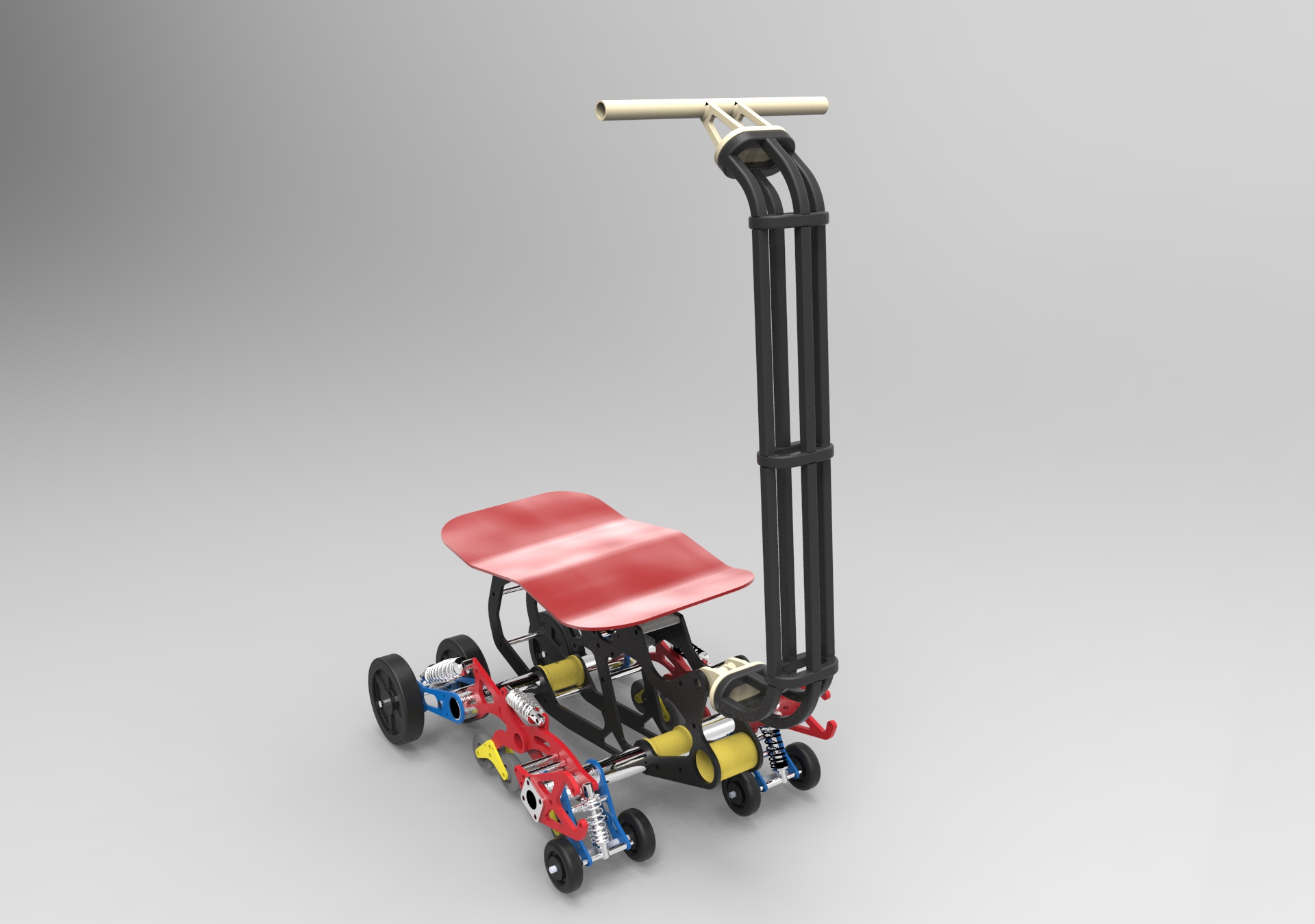 全地形履带越滑板车结构